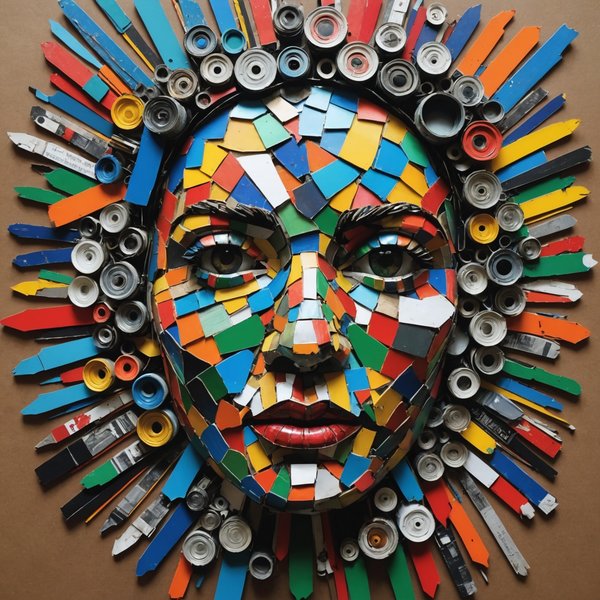 Quelles sont les techniques pour créer des œuvres d'art avec des matériaux recyclés ?